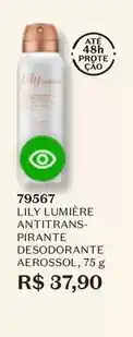 O Boticário Lily - lumière antitranspirante desodorante aerossol oferta