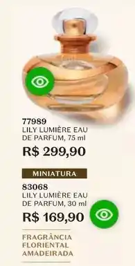 O Boticário Lily - lumière eau de parfum oferta