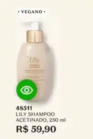 O Boticário Lily - shampoo acetinado oferta