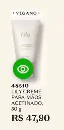 O Boticário Lily - creme para mãos acetinado oferta