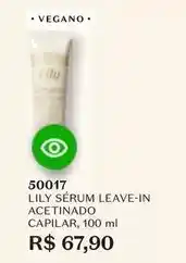 O Boticário Lily - serum leave-in acetinado capilar oferta