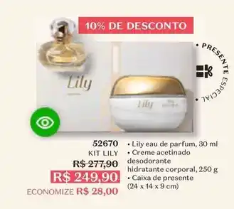 O Boticário Lily - kit oferta