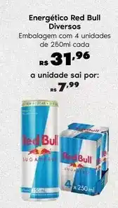 Sam's Club Red bull - energético diversos oferta