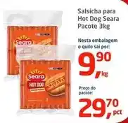 Tenda Atacado Seara - salsicha para hot dog oferta