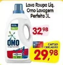 Cercadão Lava Roupa Liq. Omo Lavagem Perfeita oferta