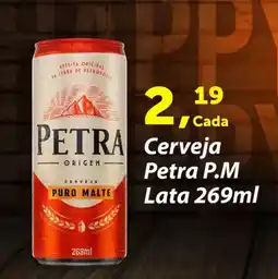 Rossi Supermercado Cerveja Petra P.M Lata oferta