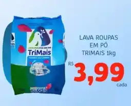 Lava roupas em pó trimais
