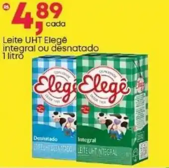 Frangolândia Leite UHT Elegê integral ou desnatado oferta