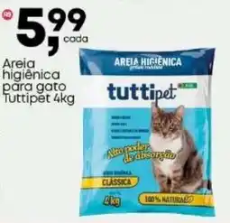 Frangolândia Areia higiênica para gato Tuttipet oferta