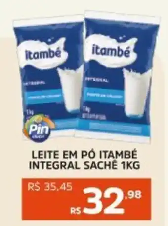 Pinheiro Supermercado Leite em pó itambé integral sache oferta