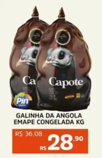 Pinheiro Supermercado Galinha da angola emape congelada oferta