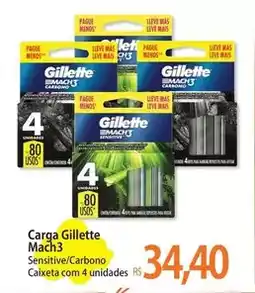 Atacadão Gillette - carga mach3 oferta