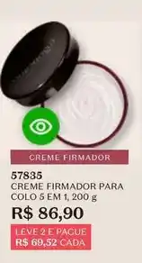 O Boticário Leve - creme firmador para colo 5 em 1,200 g oferta