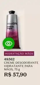 O Boticário Cuide-se bem - creme desodorante hidratante para mãos oferta