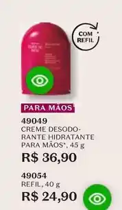 O Boticário Cuide-se bem - creme desodo-rante hidratante para maos oferta