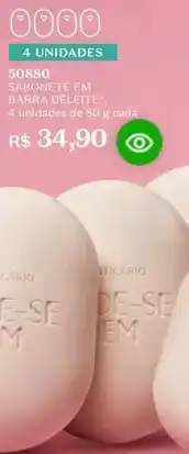 O Boticário O boticario - sabonete em barra de leite oferta