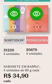 O Boticário Sortidos - sabonete em barra oferta