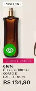 O Boticário O boticario - oleo glorioso corpo e cabelo oferta