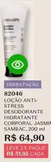 O Boticário Leve - loção anti-stress desodorante hidratante corporal oferta