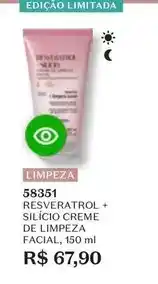 O Boticário O boticario - resveratrol + silicio creme de limpeza facial oferta