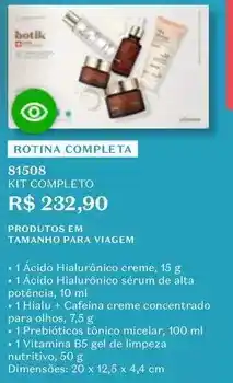 O Boticário Kit completo oferta