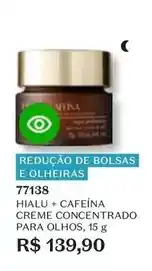 O Boticário O boticario - hialu + cafeína creme concentrado para olhos oferta