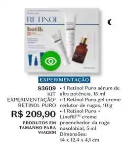 O Boticário O boticario - puro sérum de alta potência, 1 retinol puro gel creme oferta