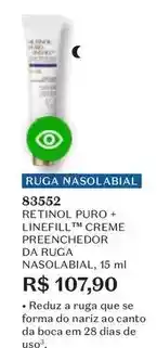 O Boticário Puro - puro + linefill creme preenchedor da ruga naso labial oferta