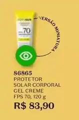 O Boticário O boticario - protetor solar corporal gel creme fps 70 oferta