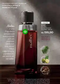 O Boticário Malbec - fragrancias que inspiram confiança desde o princirio olhar oferta