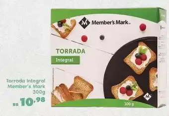 Sam's Club Member's mark - torrada integral oferta