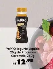 Sam's Club Yopro - iogurte líquido 25g de proteínas caramelo 250g oferta