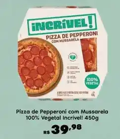 Sam's Club De - pizza de pepperoni com mussarela 100% vegetal oferta