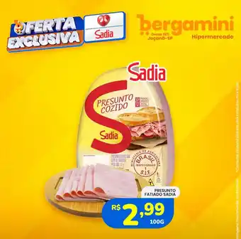 Supermercado Bergamini Presunto fatiado sadia oferta