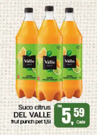 Cometa Supermercados Suco citrus DEL VALLE  frut punch pet oferta