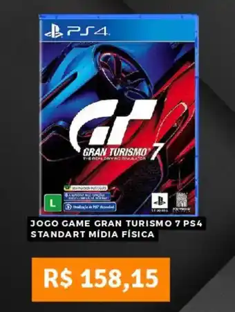 Pontofrio Jogo game gran turismo 7 ps4 standart mídia física oferta