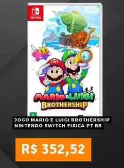 Pontofrio Jogo mario e luigi brothership nintendo switch fisica pt br oferta