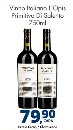 Delta Supermercados Vinho Italiano L'Opis Primitivo Di Salento oferta