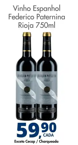 Delta Supermercados Vinho Espanhol Federico Paternina Rioja oferta