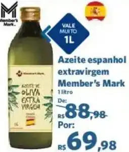 Sam's Club Azeite espanhol extravirgem Member's Mark oferta