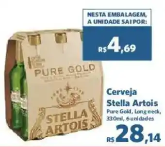 Sam's Club Cerveja Stella Artois Pure Gold, Long neck, oferta