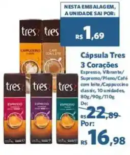 Sam's Club Cápsula Tres 3 Corações oferta