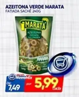 Novo Mix Azeitona verde marata fatiada sache oferta