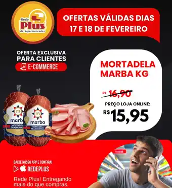 Rede Plus Supermercados Mortadela marba oferta