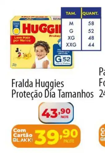 Akki Atacadista Fralda Huggies Proteção Dia Tamanhos oferta