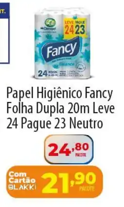 Akki Atacadista Papel Higiênico Fancy Folha Dupla 20m Leve 24 Pague 23 Neutro oferta