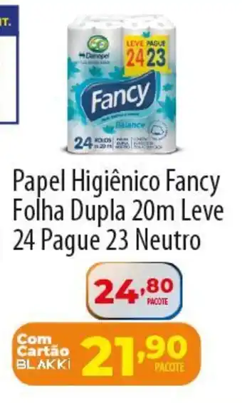 Akki Atacadista Papel Higiênico Fancy Folha Dupla 20m Leve 24 Pague 23 Neutro oferta