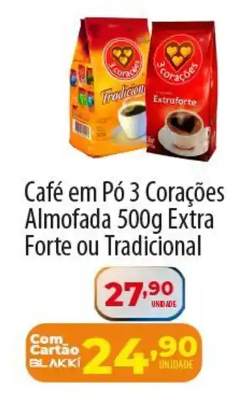 Akki Atacadista Café em Pó 3 Corações Almofada Extra Forte ou Tradicional oferta