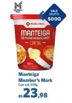 Sam's Club Manteiga Member's Mark Com sal, oferta