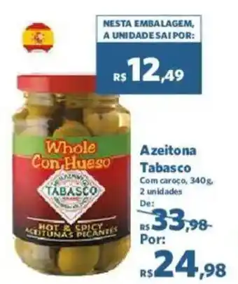 Sam's Club Azeitona Tabasco Com caroço, oferta